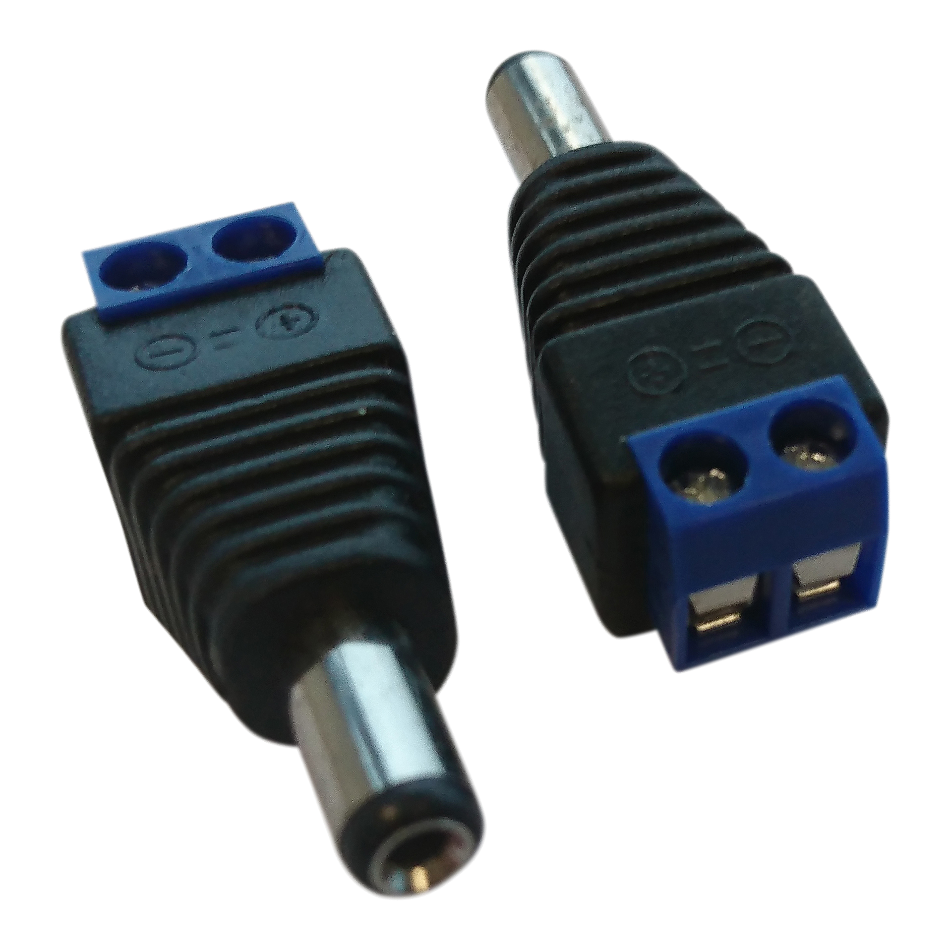 DC plug female with screw terminals